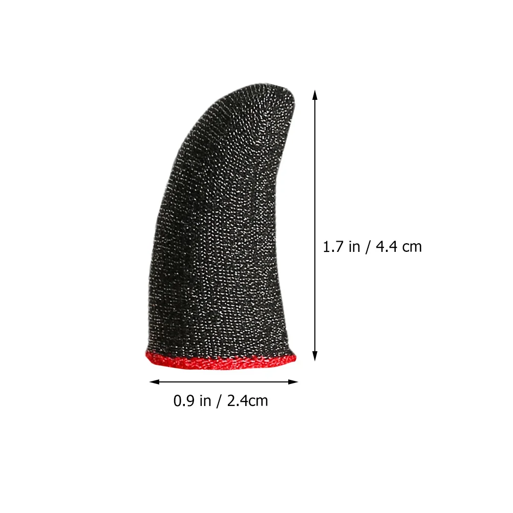 10 قطعة من أغطية الأصابع الرقيقة المضادة للعرق، واقيات أصابع متينة ومنعشة، دعائم ألعاب مريحة للعب المحسن #4