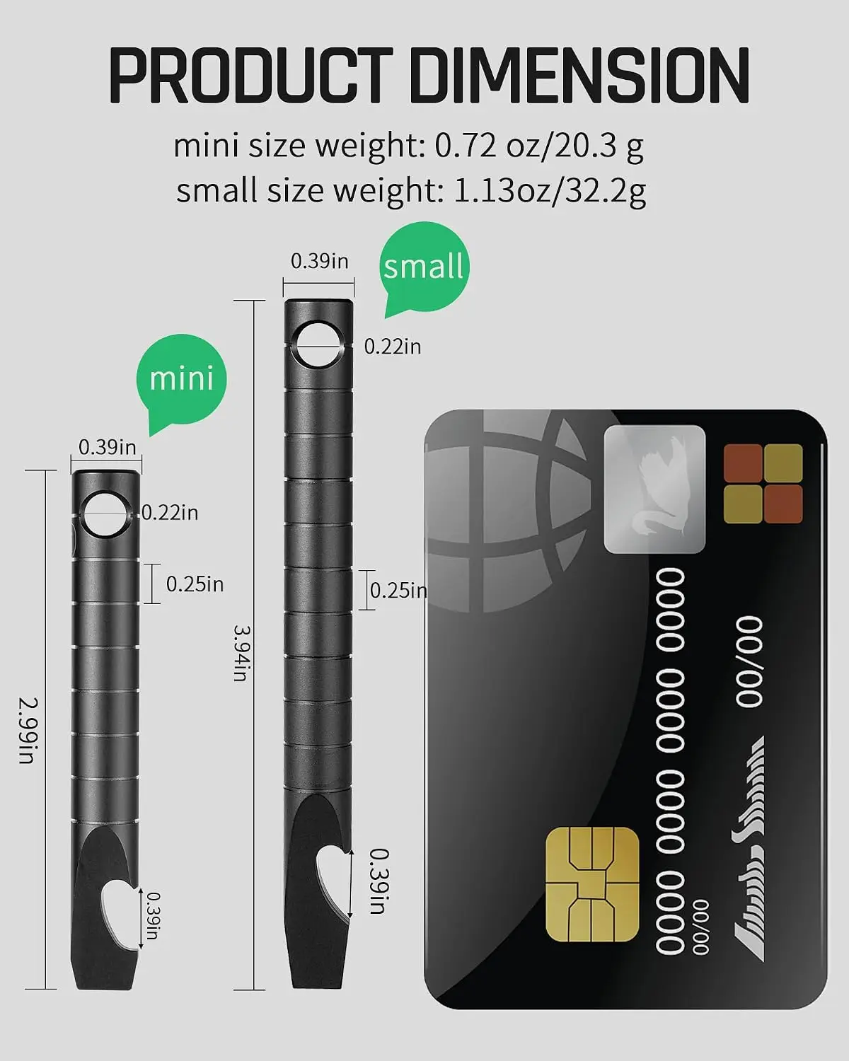 Titanium Keychain Pill Holder with Titanium Mini EDC Prybar Portable Waterproof Pill Case Outdoor Pocket Pry for Travel Camping