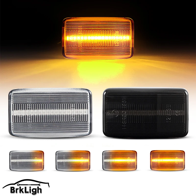 

OEM Fit For Toyota Land Cruiser FJ80 81731-60061 2PCS LED Dynamic Side Marker Lights Turn Signal Lamps