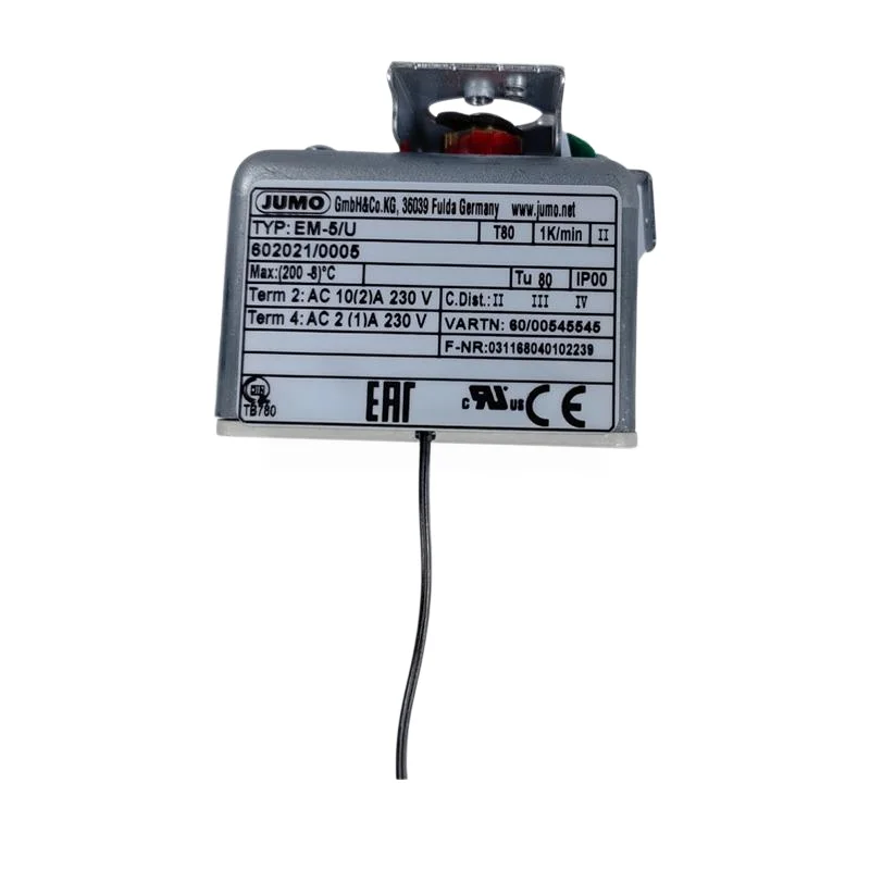 EM-5/U EMF-23 JUMO Temperature Sensor Thermostat Weishaupt Burner Oil Temperature Spare Parts