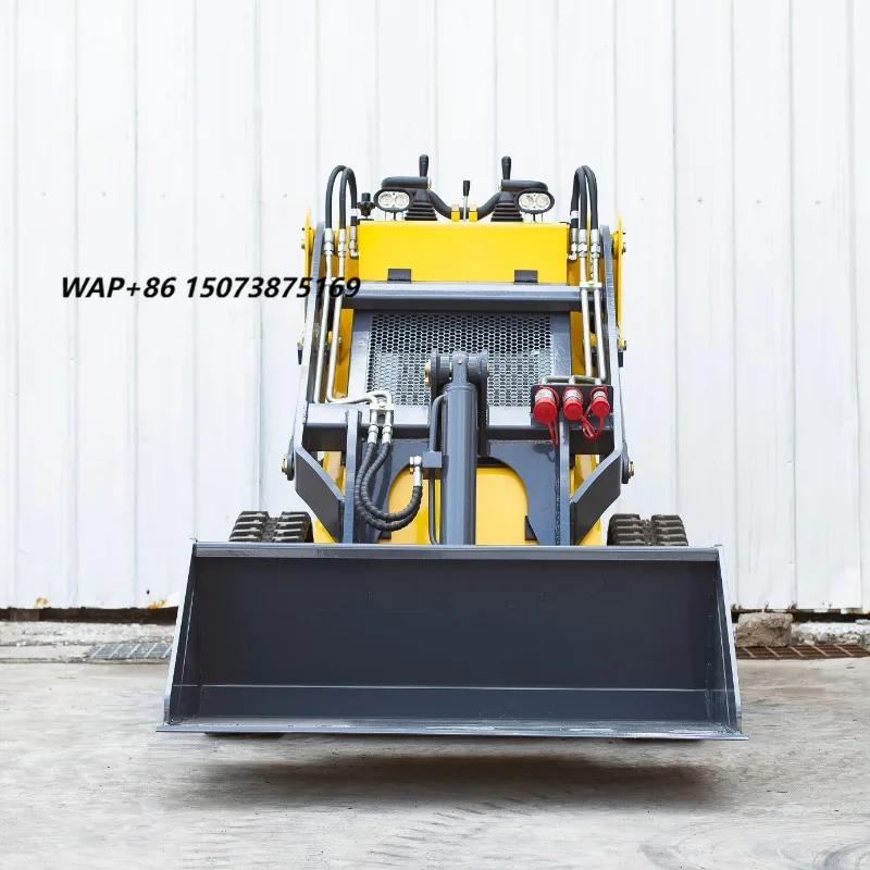 Remote Control Mini Skid Steer Loader Forestry Mulcher CE EPA Certified Crawler Core Components Engine Pump 1 Year High Load
