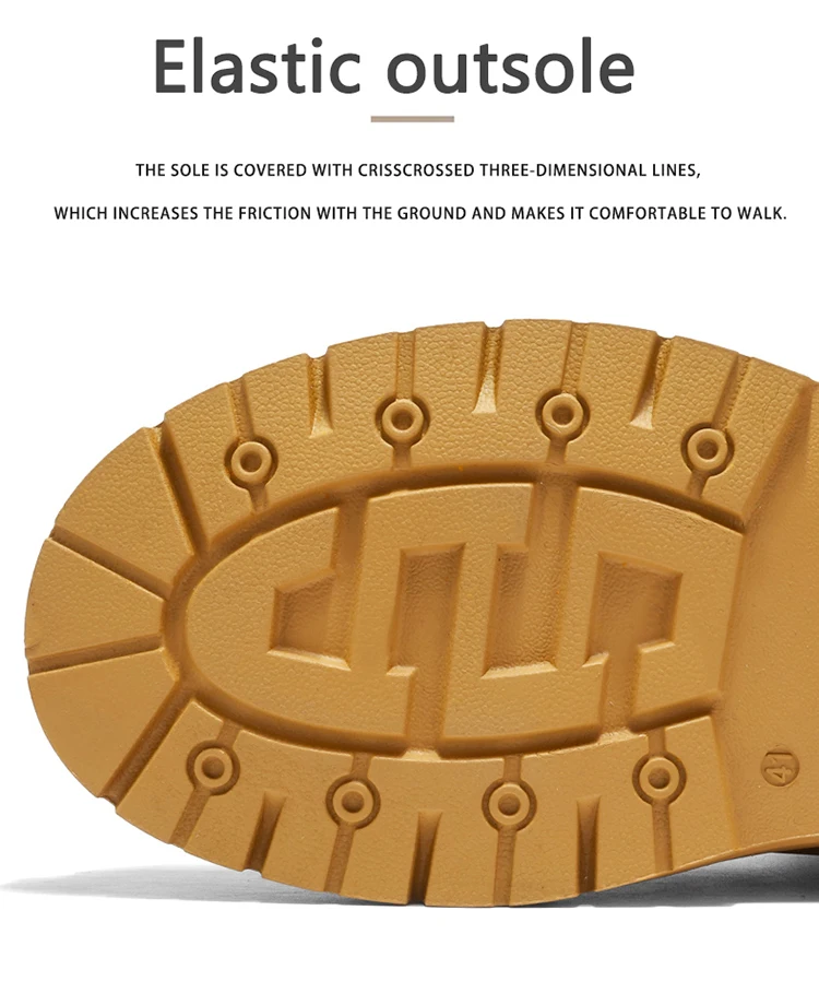 Herren-High-Top-Stiefel, Stofffutter für hohen Komfort, geeignet für Outdoor-Sportarten und den täglichen Gebrauch. – Detail 8