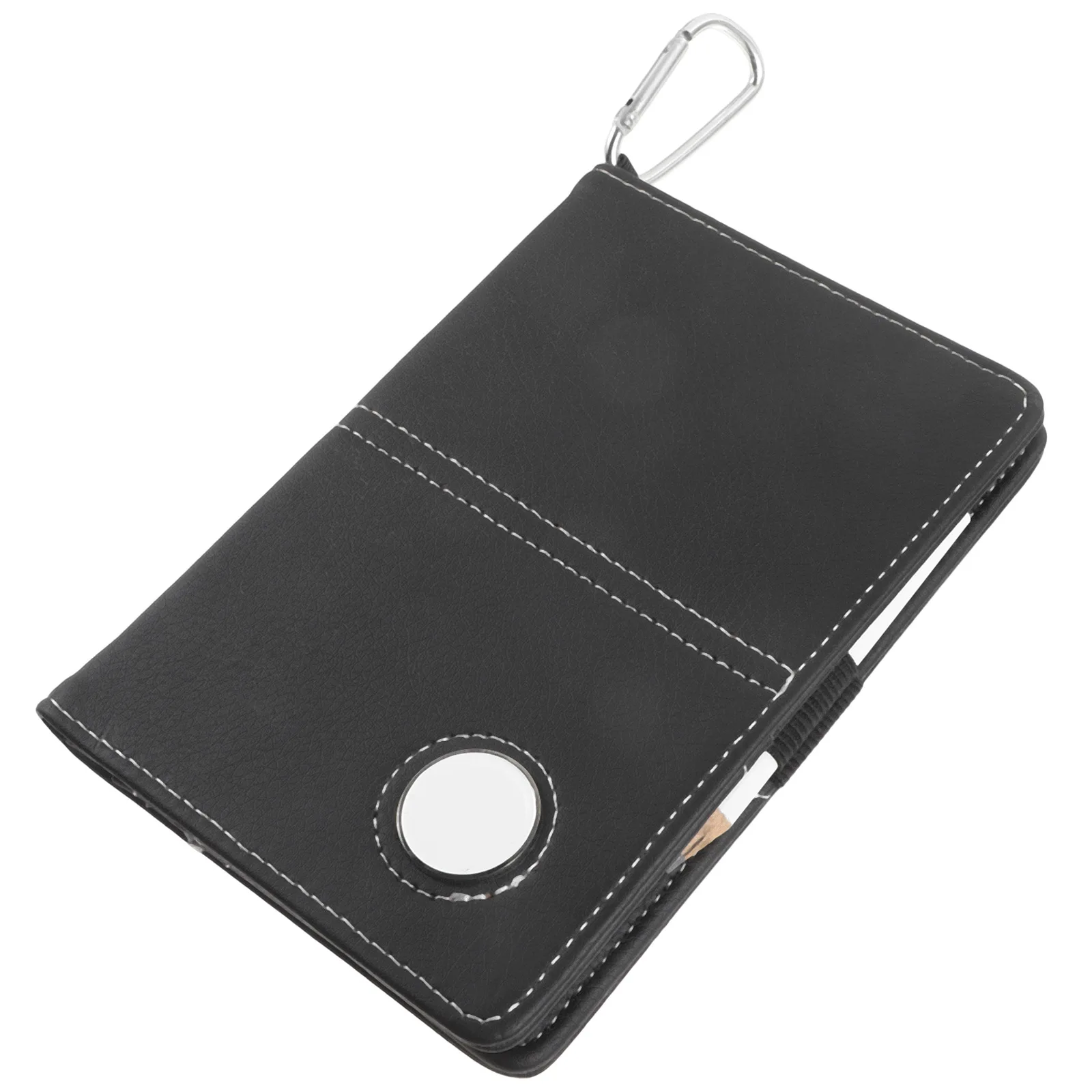 

Golf Score Book Recording Notebook Golfs Scorebook Supplies Portable Lightweight Stylish Golfer Gift Black Ball Marker Fits