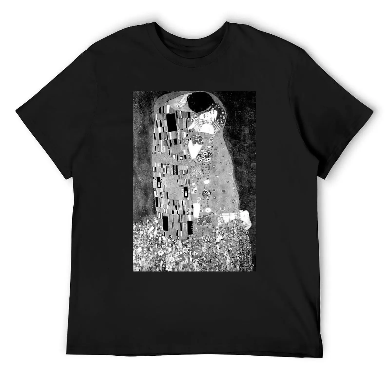 Gustav Klimt The Kiss Classic F Tshirt Hipster T-shirt Harajuku Motion  Funny Novelty Home Eur Size