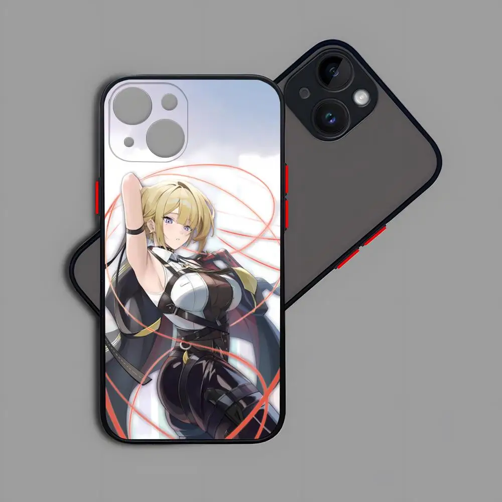 حافظة هاتف Evelyn Chevalier شفافة غير لامعة لهاتف 16 15 آيفون 12 11 13 Pro Max X XR XS 8 SE غطاء خلفي صغير