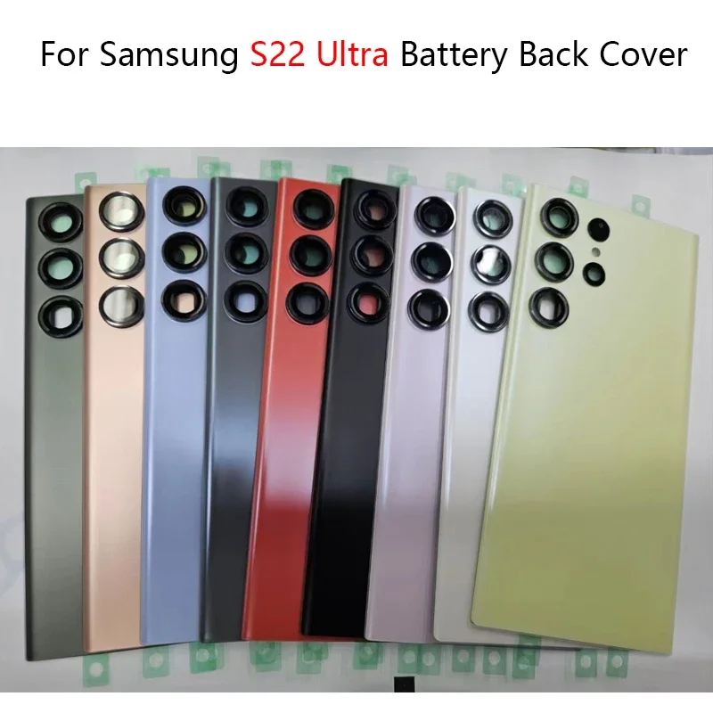 For Samsung S22 Ultra Back Battery Cover Rear Door Housing Rear Glass Case For Samsung S22 Ultra Battery Cover S908B