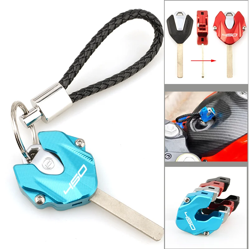 

For CFMOTO 450MT 450NK 450SR 450SS 450 SR-S 450 MT NK Aluminum Motorcycle Accessories KeyCase Key Shell Cover KeyChain Key Ring