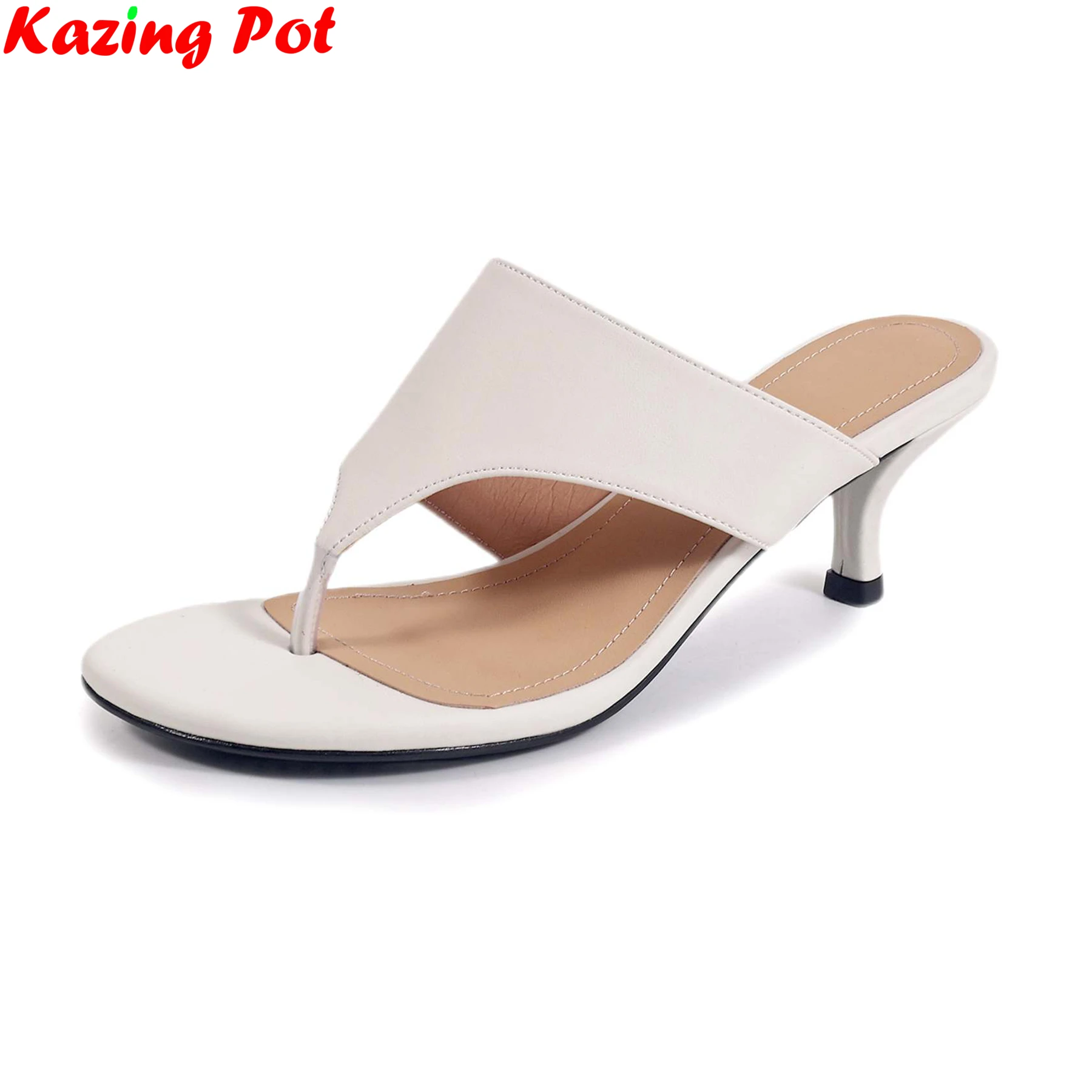 

Шлепанцы из овчины Krazing Pot, повседневная летняя обувь на высоком каблуке, сабо с открытой пяткой, элегантные современные женские сандалии для свиданий и отпуска