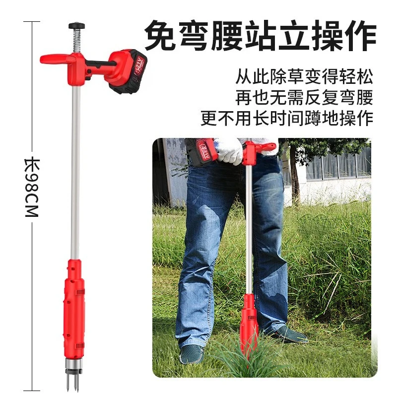Electric weeding device, lithium battery brushless charging weeding and digging machine