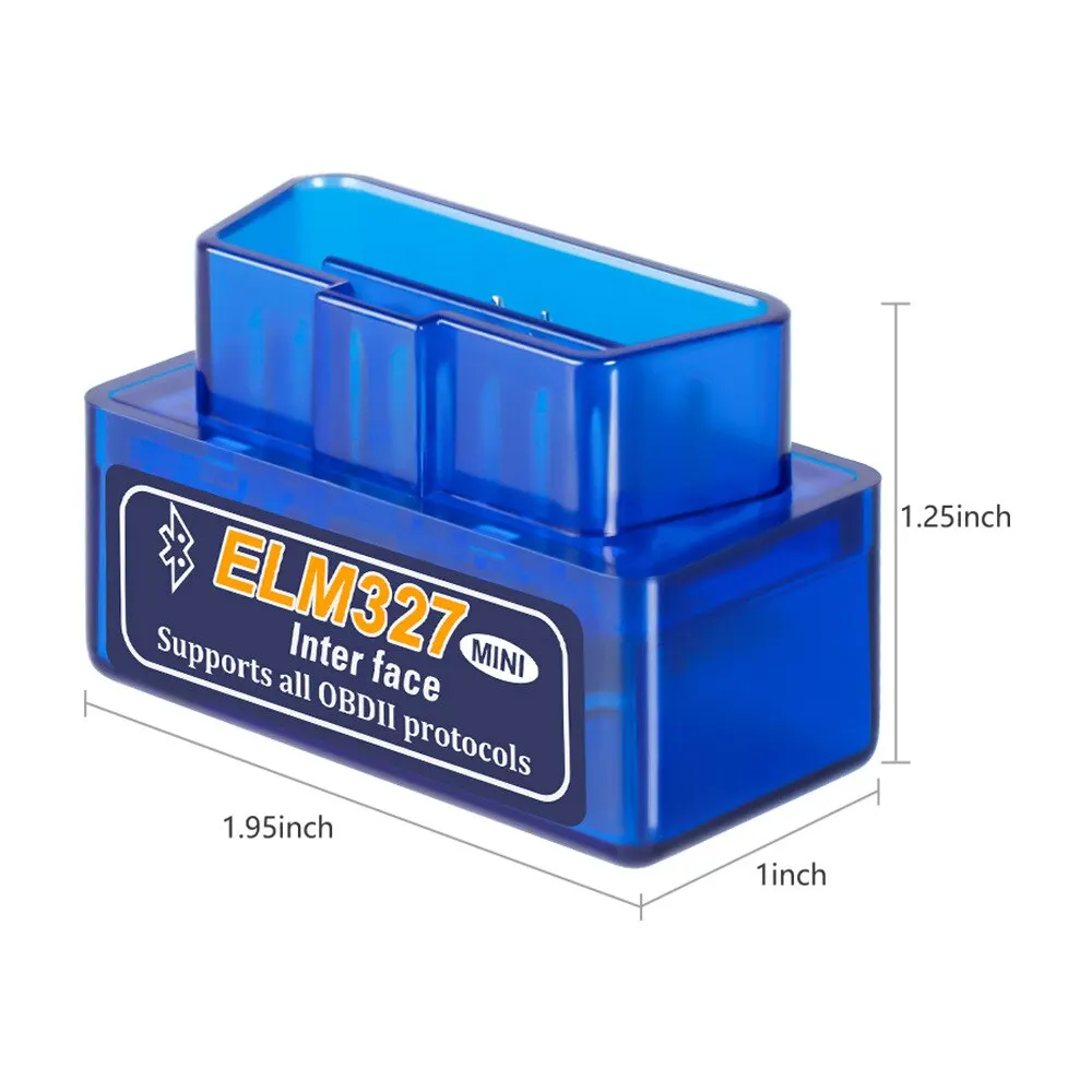 미니 Eml327 V2.1 OBD 2 블루투스 자동차 진단 도구, 안드로이드 스캐너 도구, 코드 지지대 스마트 스캔 도구, ODB2 스캐너 도구, 미니 E