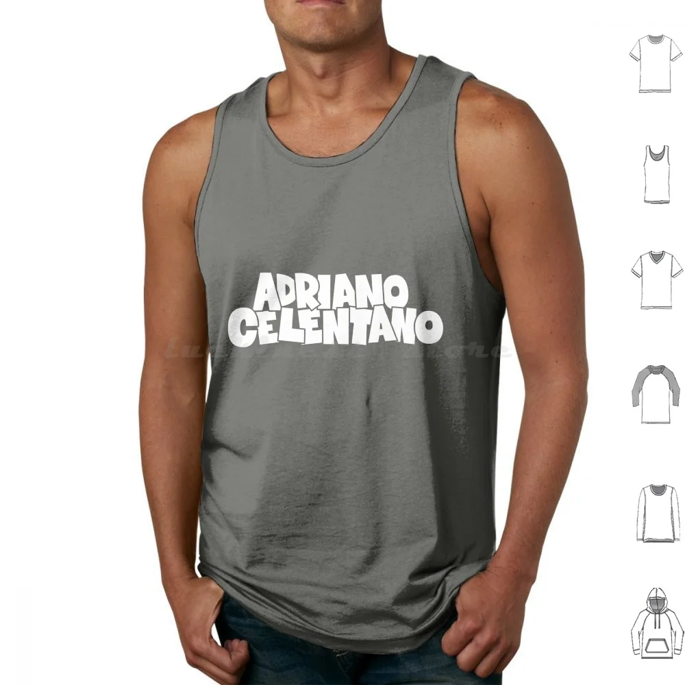 Adriano Celentano Tank Tops Print Cotton Adriano Celentano Italian Italian Humor Italian Cult Italian Comedy Bingo Ornella