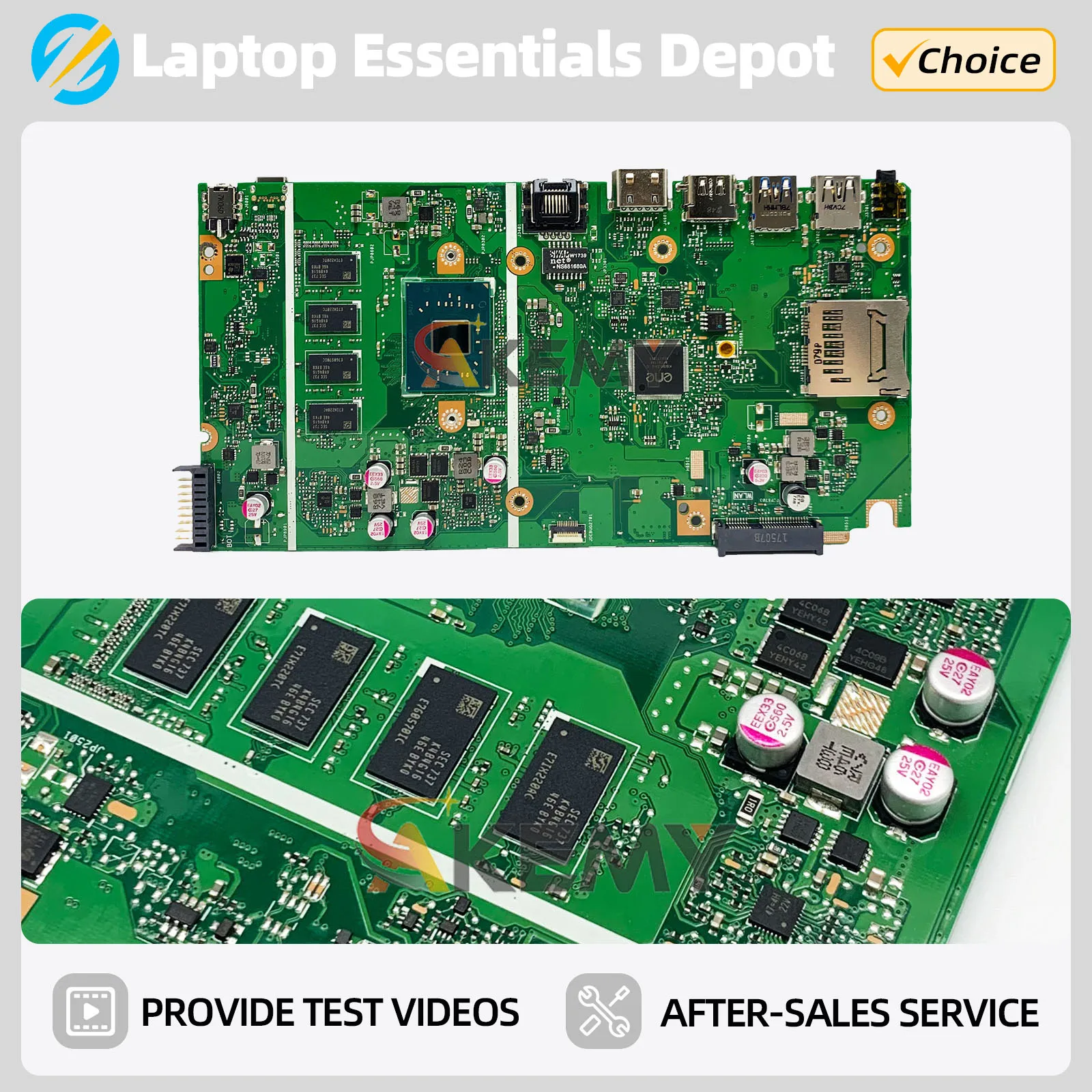 La placa base PLACA X541NA es para la placa base del ordenador portátil ASUS VivoBook Max D541N X541N con CPU N3350 N3450/N4200 2GB/4GB-RAM