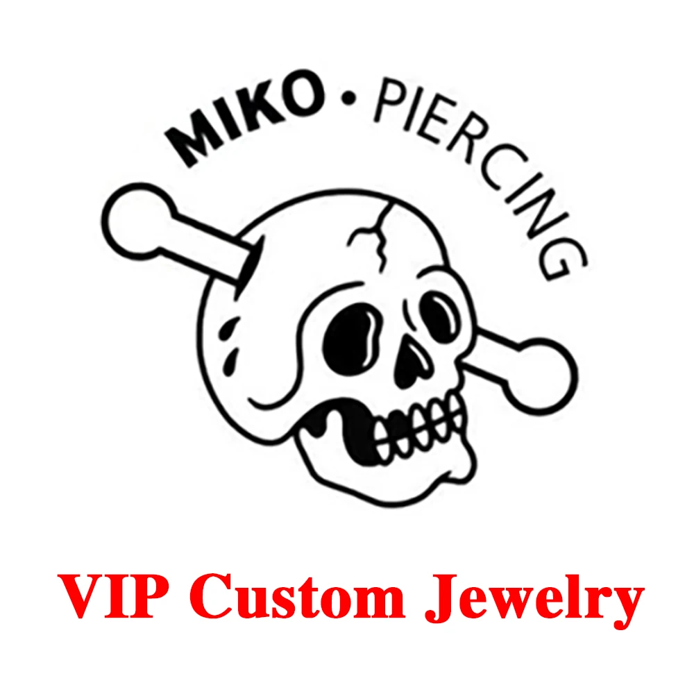 MIKO ASTM F136 Titanium Custom Jewelry  Wholesale VIP Piercing Custom Small Studs Nose Rings Navel Rings Micro Dermal Piercing