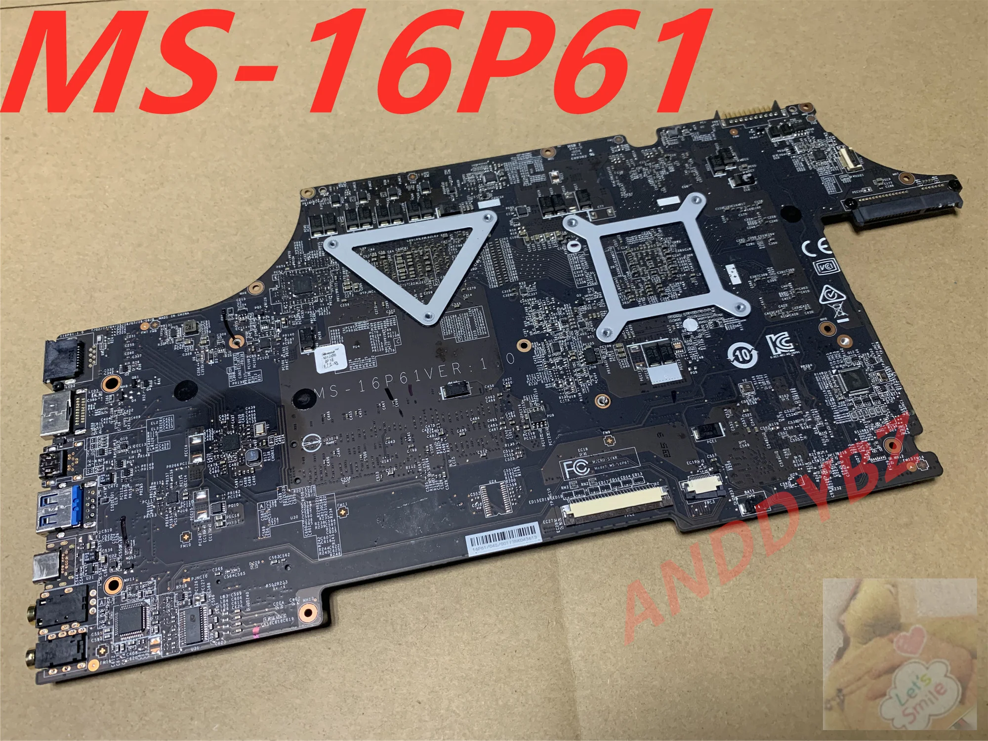 MSI MS-16P63 MS-17C6 MS-16P61 VER 1.0, I7-8750H CPU 및 GTX1050M 테스트 완료, GL63VR GL63 GL73 GL73VR GP73 GP63 마더보드