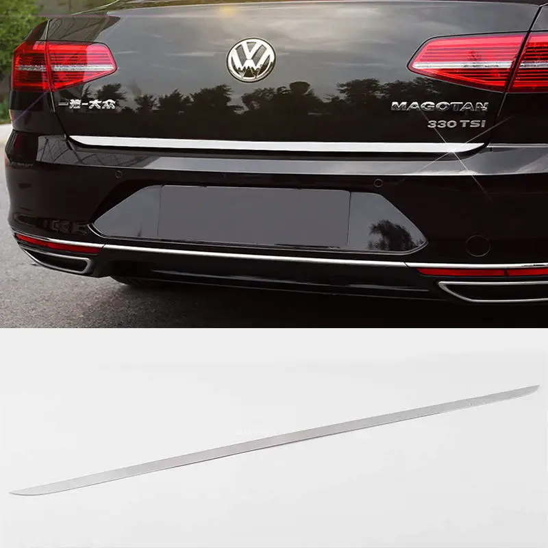 For Volkswagen Passat B8 B7 2013-2016-2021 Rear Trunk Door Handle Cover Tail Gate Trim Bezel Molding Styling car assecories