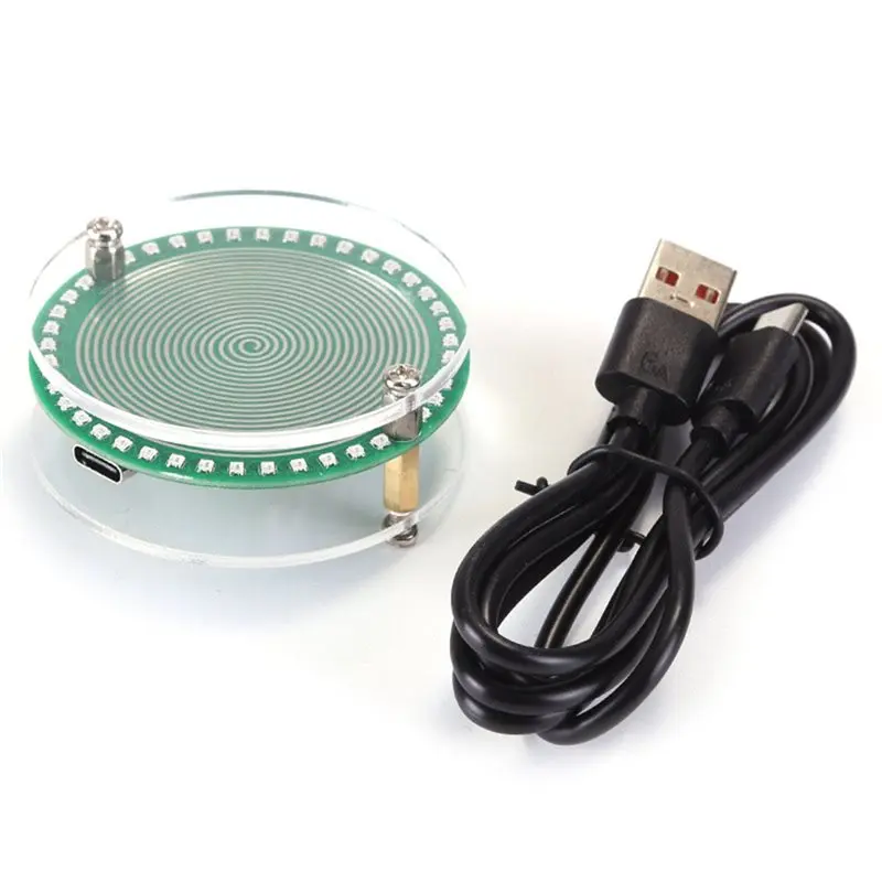 CJSD-Colorful LED 7.83Hz Schumann Wave Generator, Breathing Flowing Light, Sine Wave Signal Generator For Home Meditation