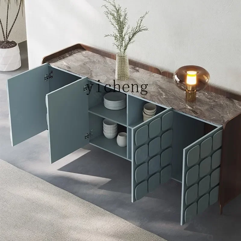 

ZZ light luxury dining side cabinet solid wood entrance high-end living room locker restaurant meal preparation locker