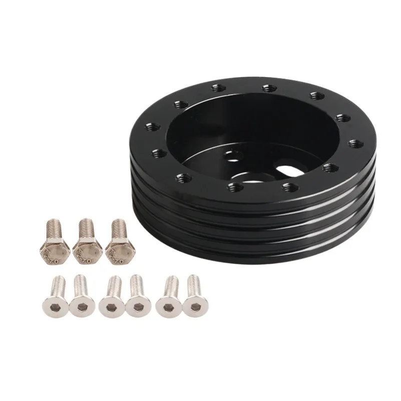 Height pad 0.5-inch 1-inch steering wheel pad height plate 6-hole to 3-hole steering wheel hole adapter kit