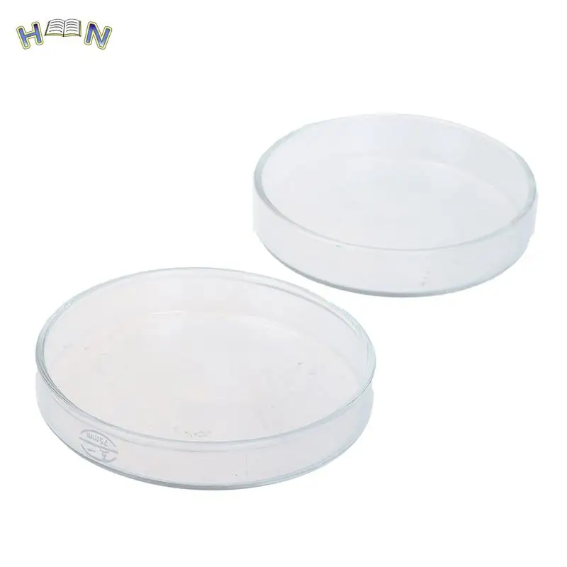 Clear Glass Glass Petri Dishes Cell Sterile Culture Dish Lab Supplies Feeder Tray Round Container Aquarium 1pc