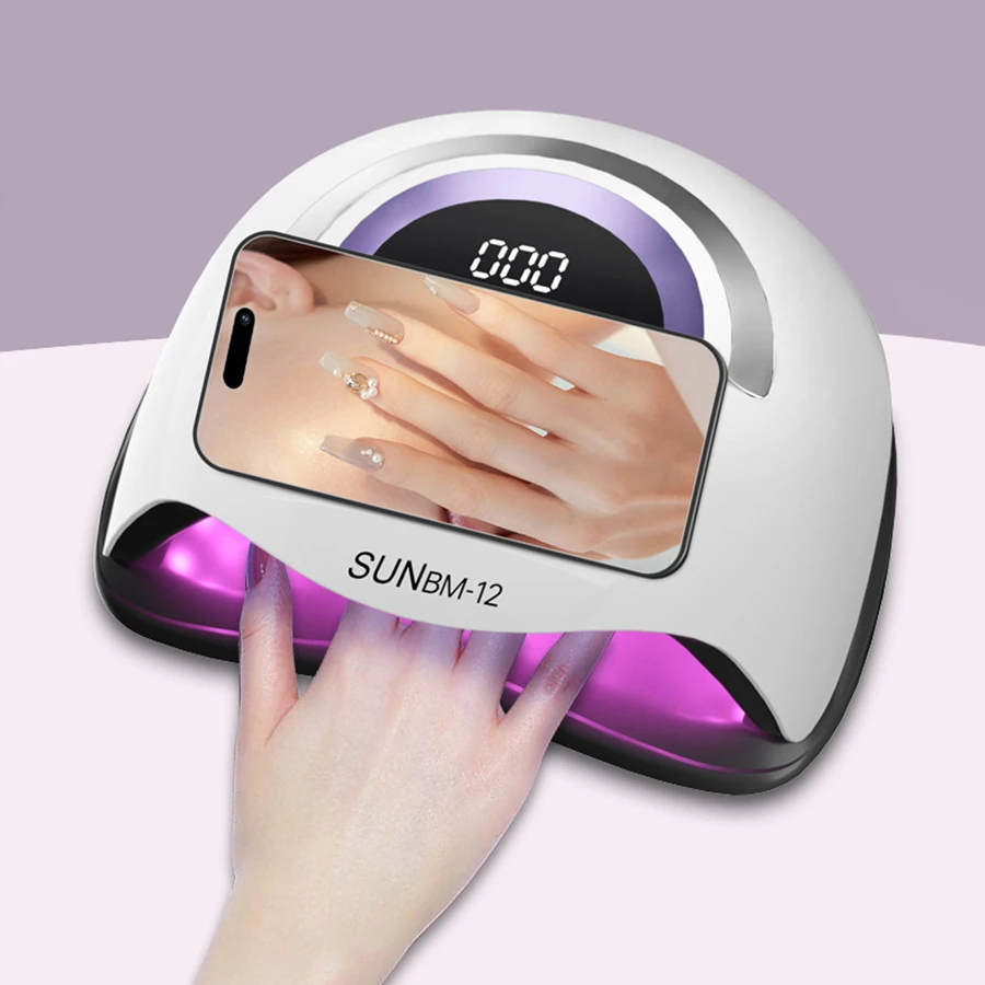 72LED Powerful Nail Dryer With Trestle Large Touch Screen LED Nail Lamp For Curing Gel Nail Polish Professional Drying Lamp