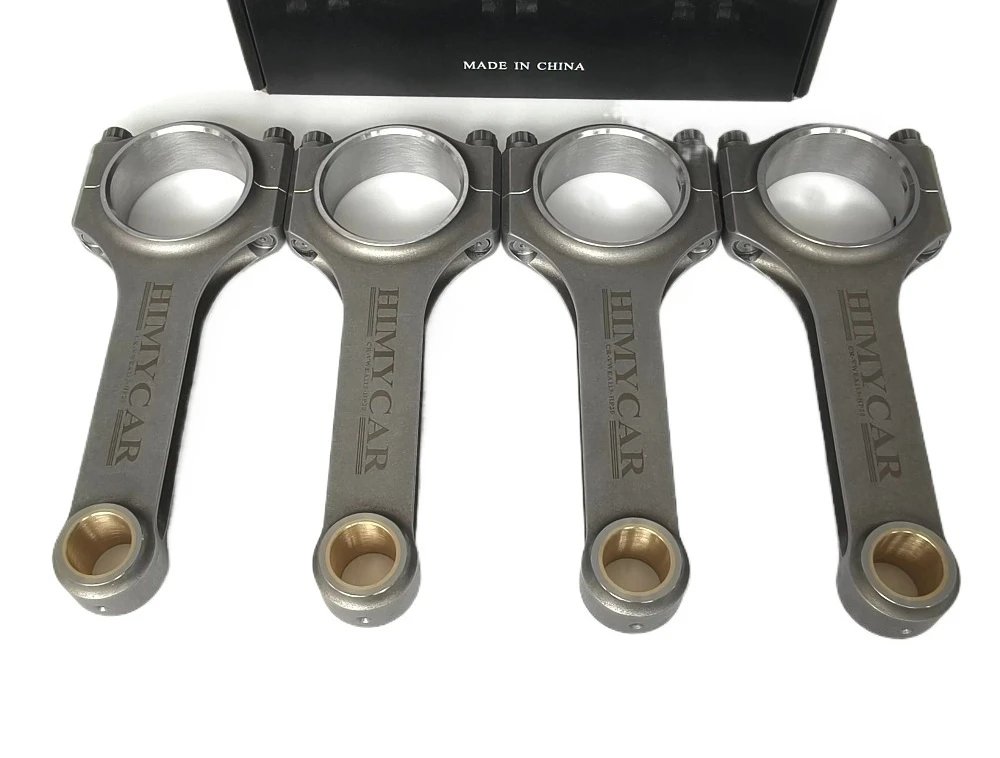 

NEW Forged Connecting Rods C-C 144mm Fits For VW Audi 2.0T FSI EA113 Small Bore Tapered 21mm Pin With Rod Bolts