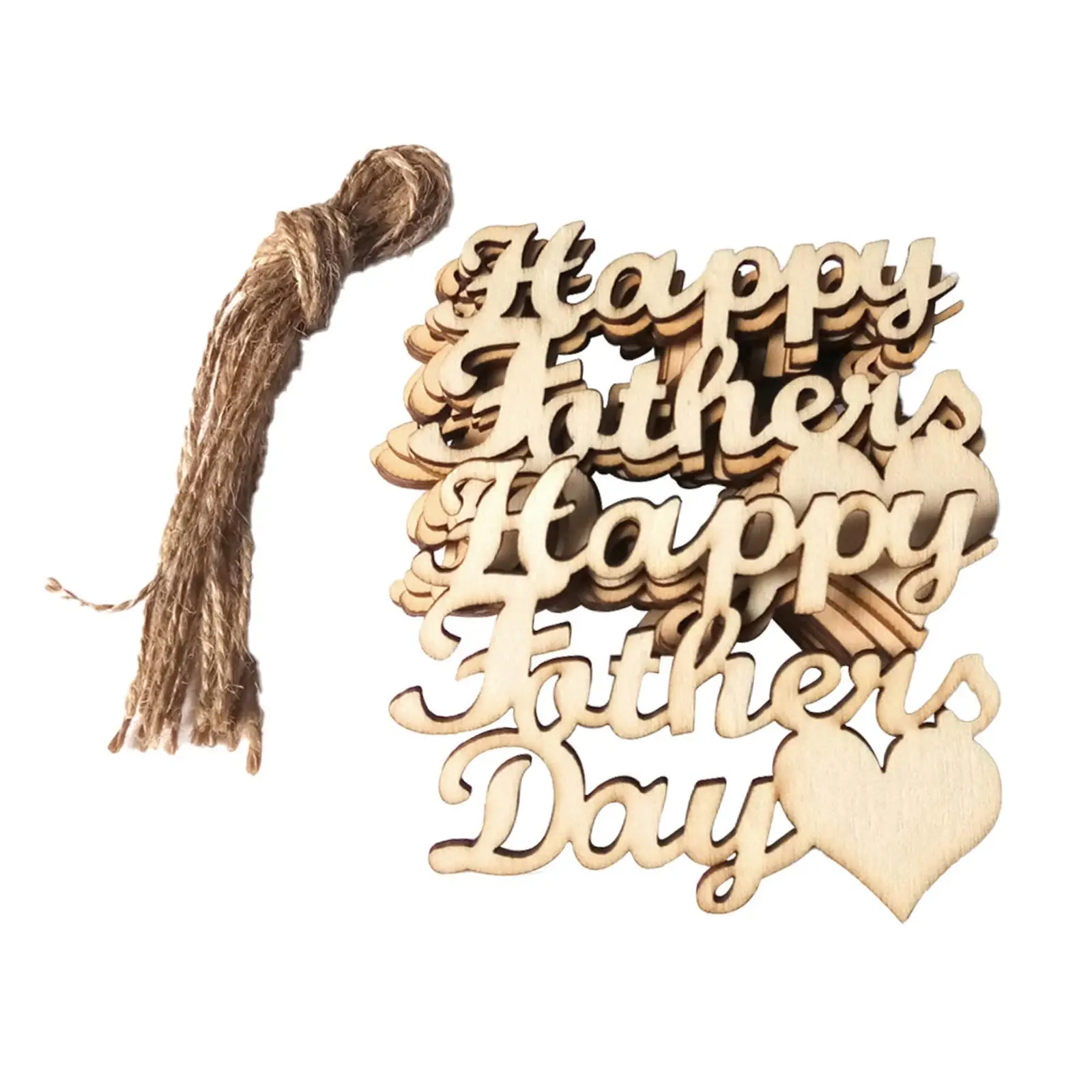 Father's Day Crafts Wooden Embellishments Father's Day Gift Grateful Birthday Gift Father's Day Wood Tags for Windows Tree Walls