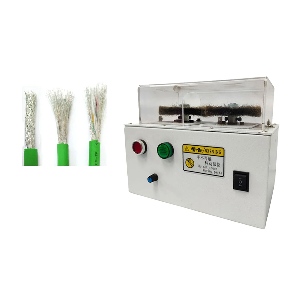 Braid Combing Multifunctional brush bot manipulation machine Tool Shielded wire Cable Combing machine