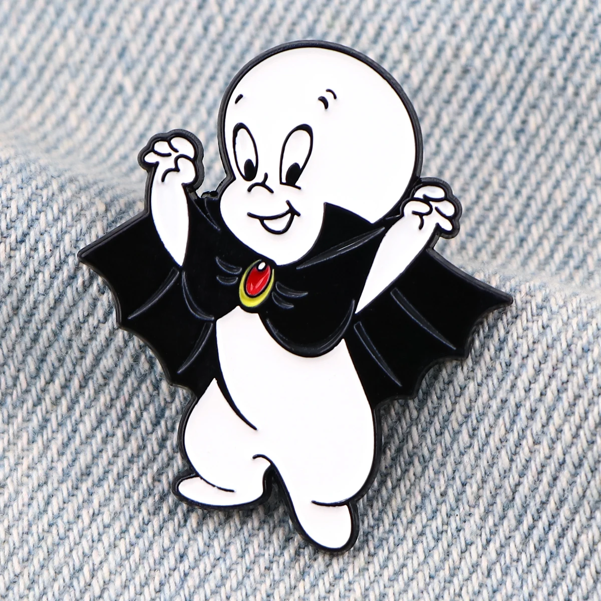 Family Comedy Movies Cute Ghost Enamel Pin Cartoon Brooch Pines Lapel Pins Badge on Backpack Costume Accessories Funny Jewelry view 2