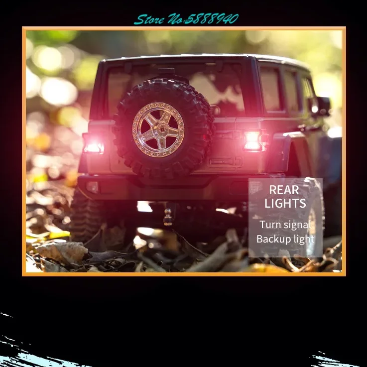 All Terrain Off-Road 4WD 45° Climbing Remote Control Car Truck 1:18 2.4G LED Lighting Front Rear Suspension Electric RC Truck