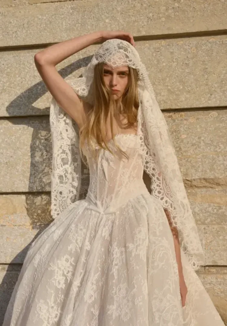 Vestidos De Novia Elegantes 2026 Reception Dresses For Weddings White Wedding Dress Simple A Line Vestido Encaje Guest Casamento