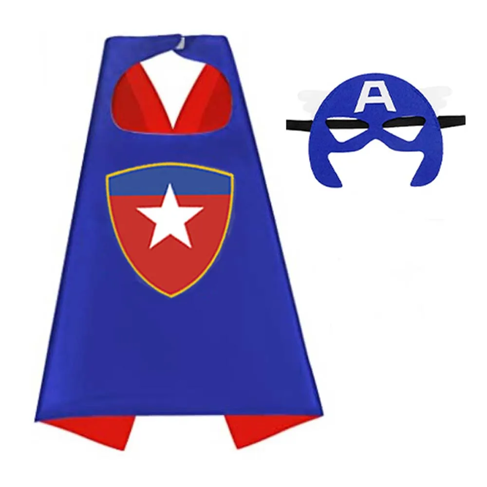 Capes de super-héros pour garçon et fille, cadeaux d'anniversaire, Costumes de dessin animé, fournitures de fête, cape de pâques et d'halloween