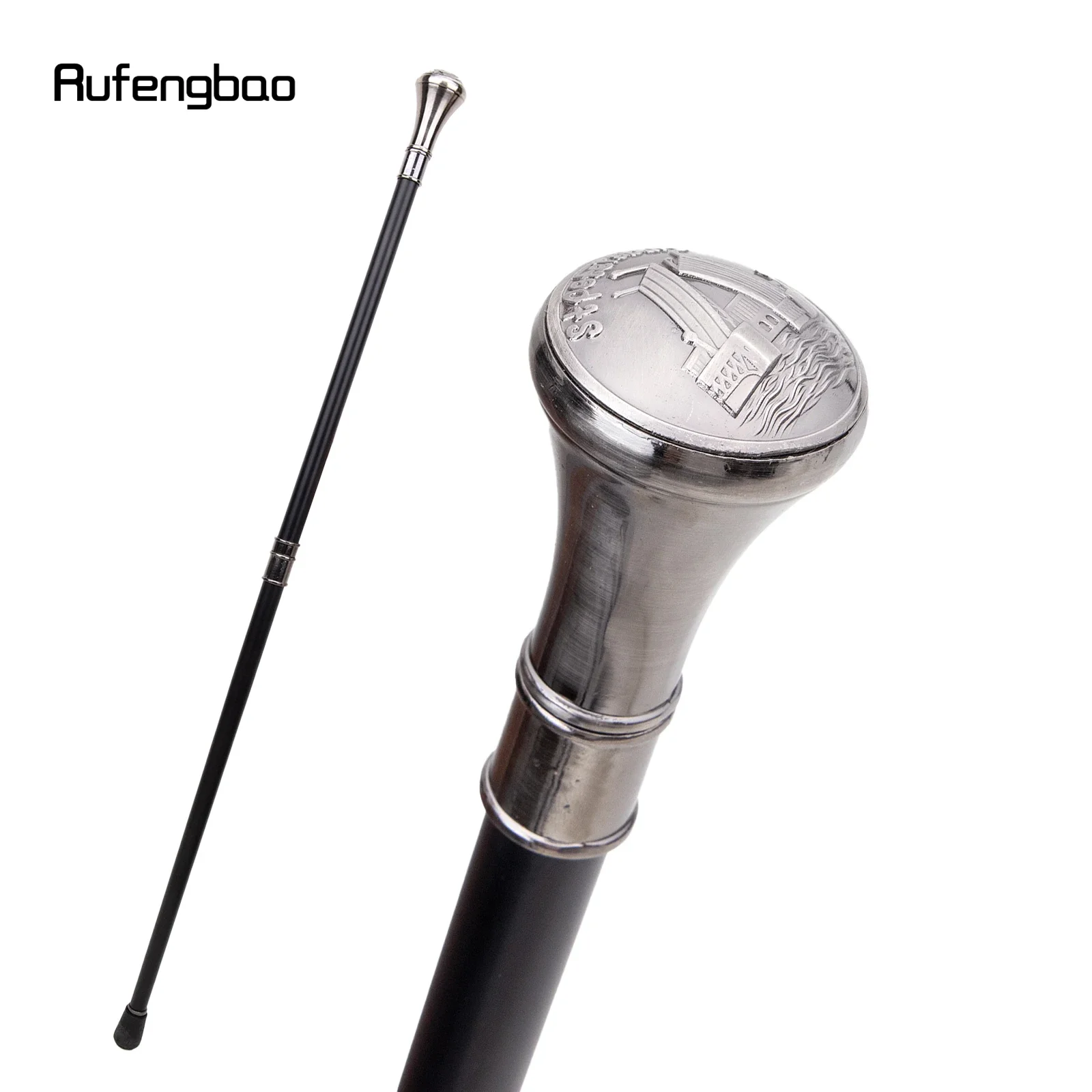 Stpetersburg Dvortsoviy Bridge Totem Relief Walking Cane Fashion Walking Stick Gentleman Luxury Crosier Knob Walking Stick 93cm