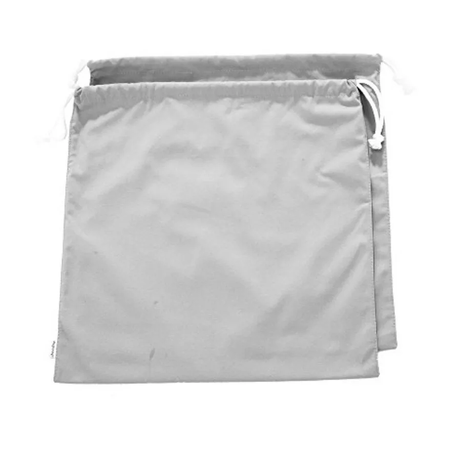 

100% Cotton Canvas Travel Laundry Bag, 2-Pack