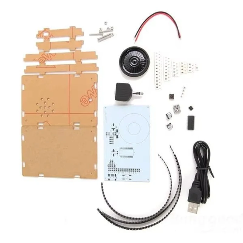 Free Shipping LED Music Spectrum Electronic DIY LED Flash Kit 12*11FFT