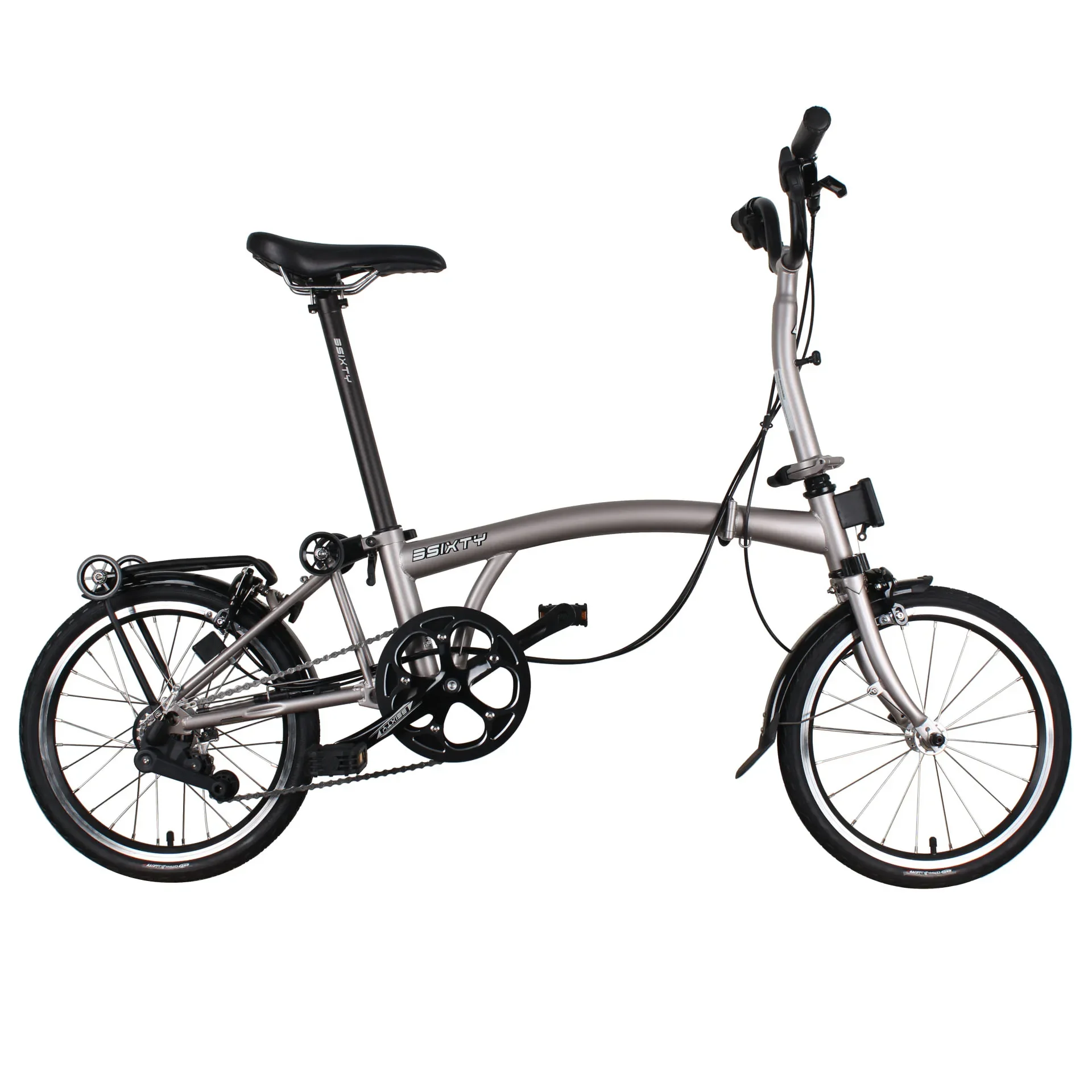 

3Sixty TRI-Folding Bike 16 inch portable Folding Bicycle 6 speed Y-Bar S6