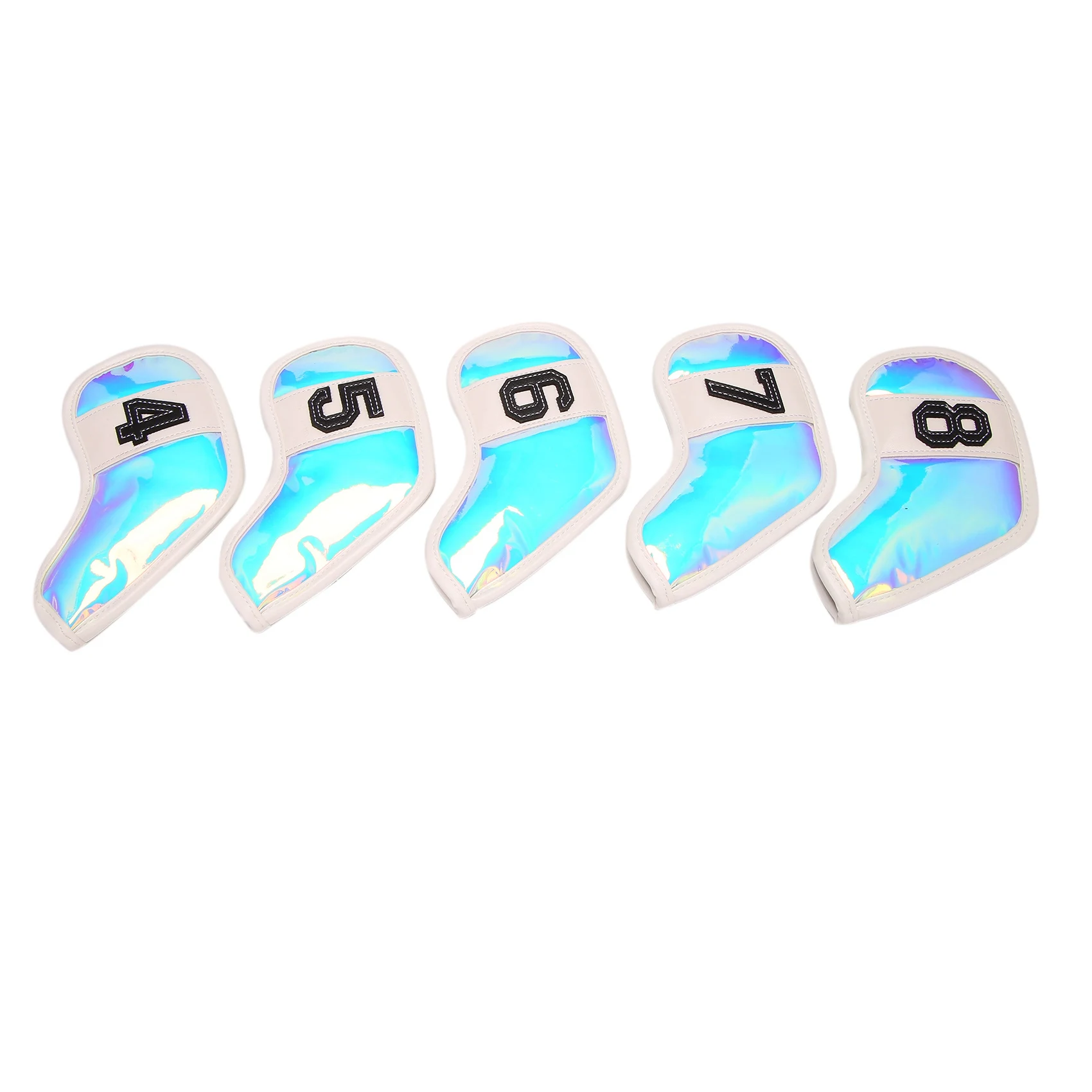 10Pcs/Set Embroidery Number Golf Iron Headcover TPU Protective Cover 4-9,P,S,A,X Club Head Cover Cue Cap