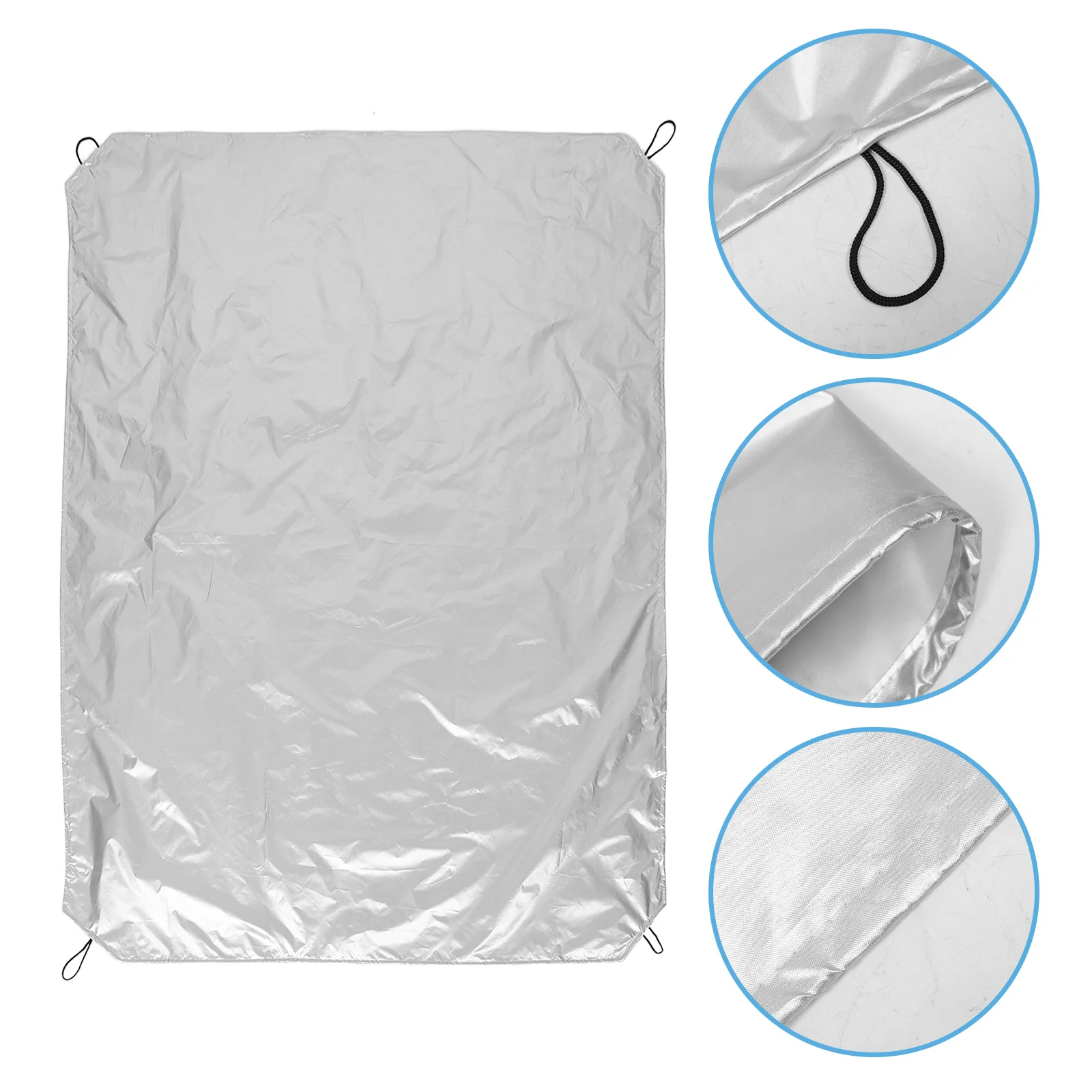 

Car Cover 1.9X1.45M Waterproof Dust Resistant For Suv Luggage Carrier Camping Travel Outdoor Storage Rooftop Cargo