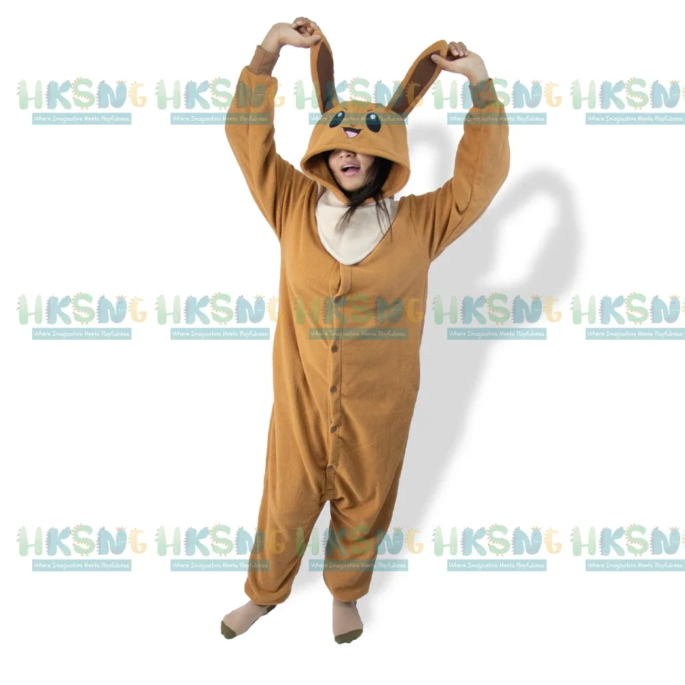 

Cosplay Costume Brown Onesies Pajamas For Halloween Cartoon Christmas Women One-Piece Kigurumi Anime Full Body Pijama Disfraz