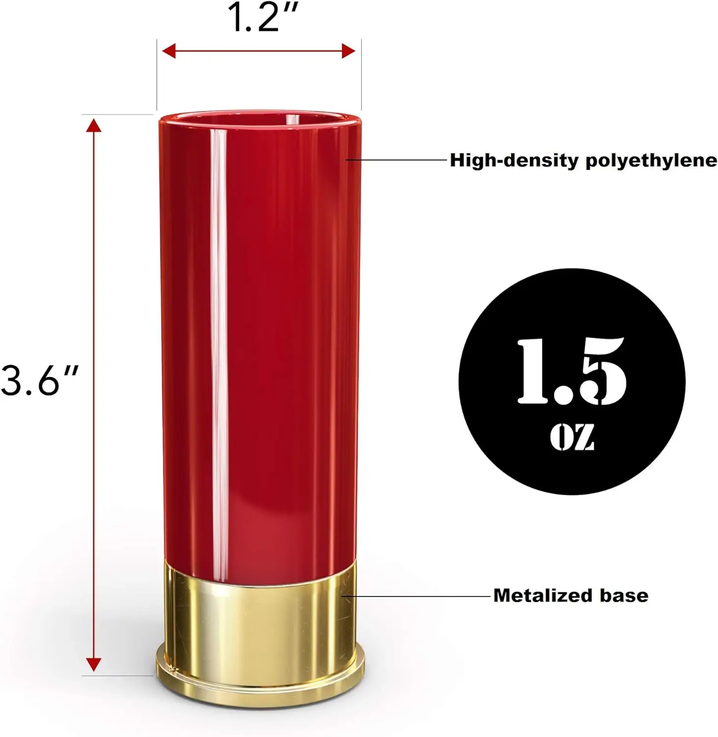 4 szt. 45 ml plastikowe 12-metrowe kieliszki Tequila szminka szklany kubek do picia na polowanie strzelanie okulary barowe zestaw upominkowy dla