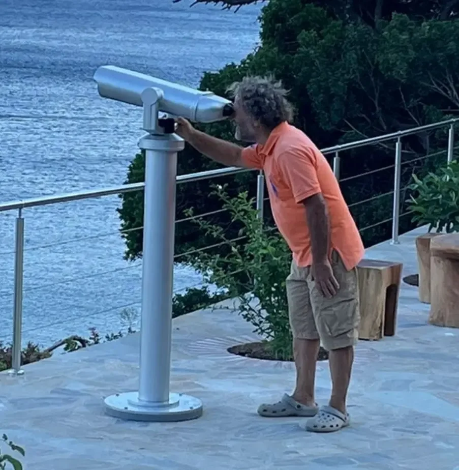 40x100 Telescope, Coin-operated & Custom Token Available, for Luxury Cruise Ships