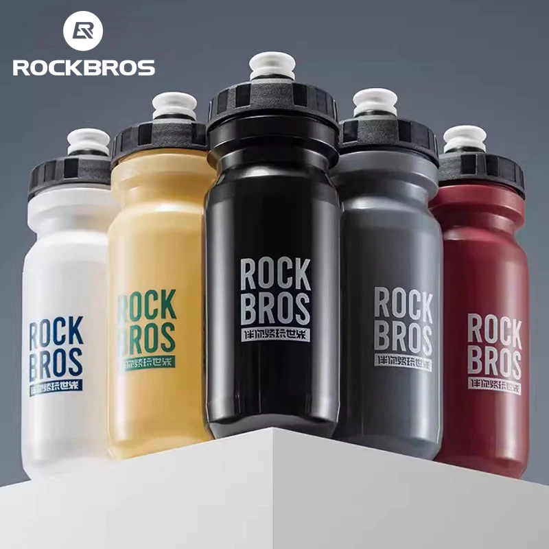 ROCKBROS Cycling Water Bottle 600ML Ultralight Leak-proof Squeezable Sports Bicycle Bottle Portable MTB Road Bike Water Kettle