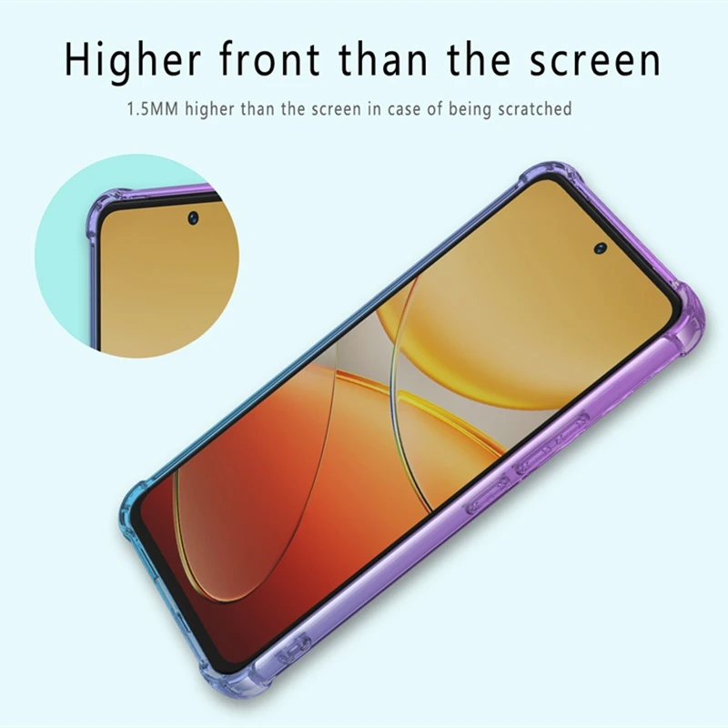 Shockproof Gradient TPU Case for VIVO V40 SE V30 Lite 5G V30e V29 V29e Protective Cover Fundas Coque Capa
