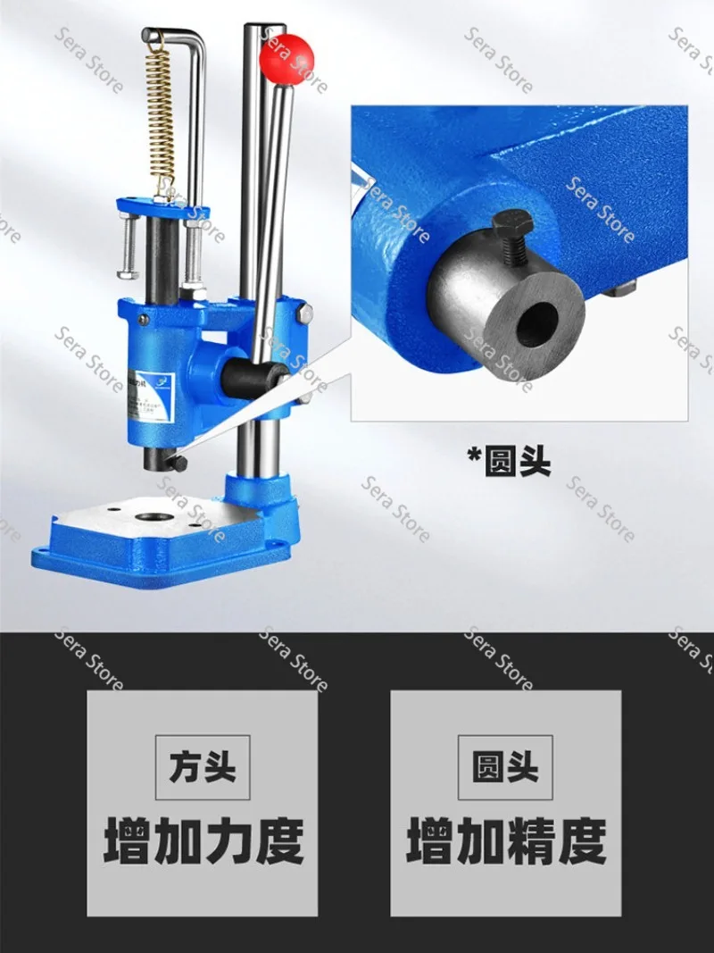 J03-0.4A Small Manual Press Desktop Manual Punching Nominal 4KN Press Hand Beer Punching Machine