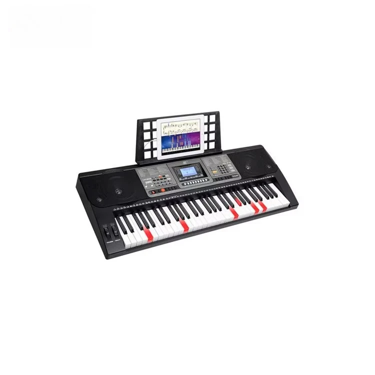 61-Key Electronic Midi Piano Keyboard with Lighting Keys 460 Tones 260 Rhythms 3-Step Lesson