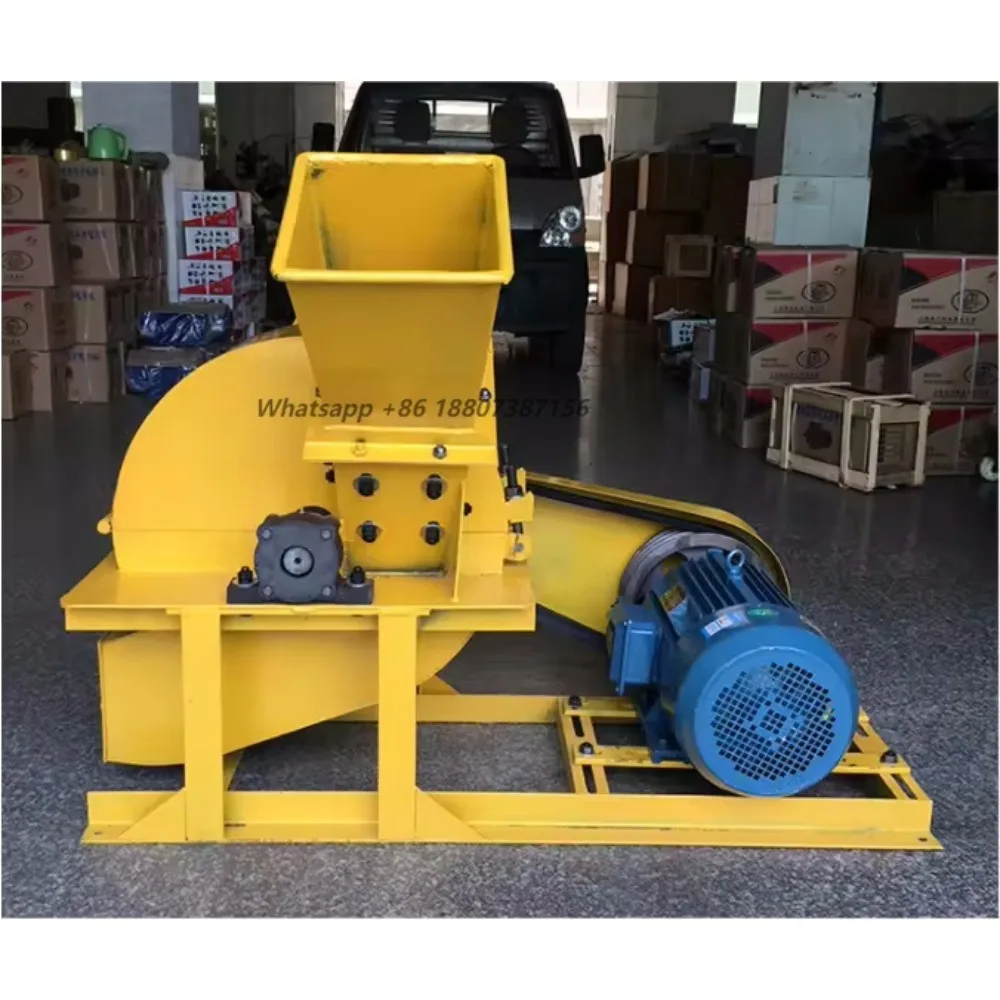 Garden Tree Trunk and Branch Grinder Industrial Hammer Mill Machine Efficiency Grinding Wood Chips to Sawdust Machine