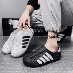 Dongdong Shoes for Men 2024 New Summer Outwear Anti slip and Wear Resistant Thick Sole Sports and Leisure Beach Trendy Brand Vie