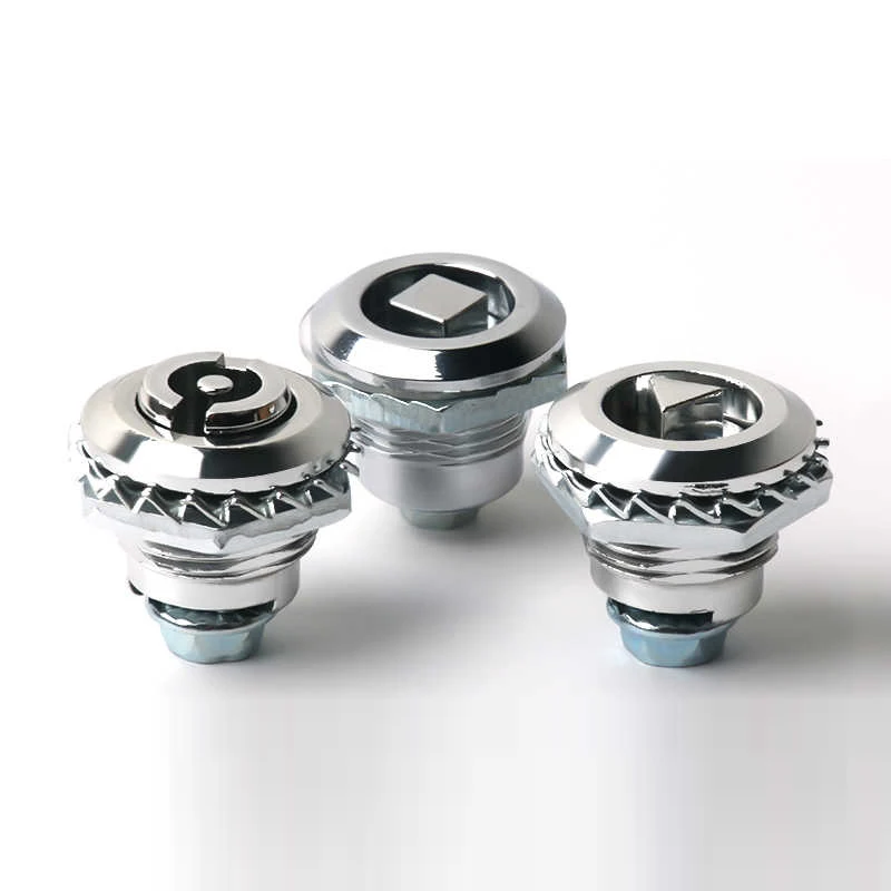 1PCS MS705 Triangle Lock Stainless Steel Door Lock Tongue One Word Universal Key Electric Meter Box Electric Cabinet Door Lock