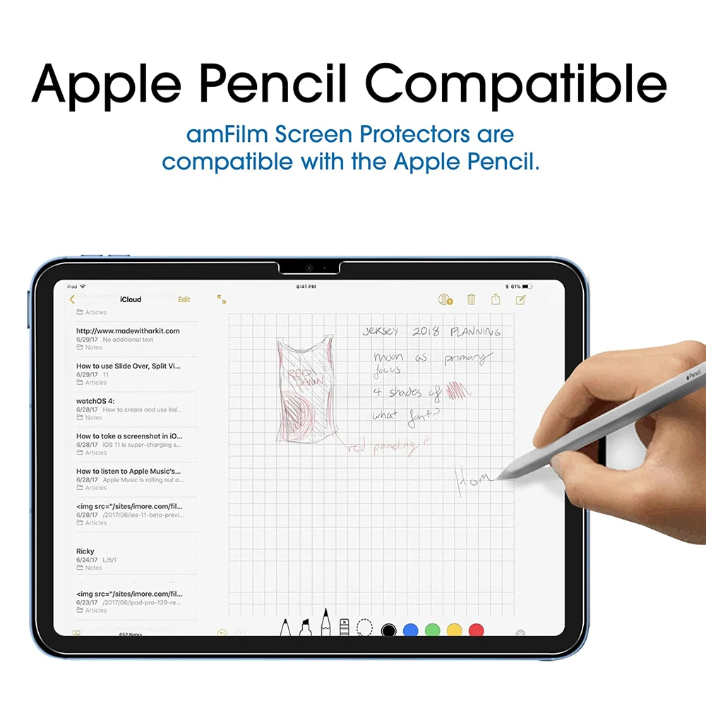 IPad 10th Gen için 10.9 inç temperli cam ekran koruyucu IPAD 10 10.9 \