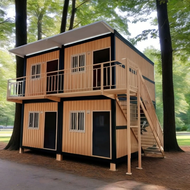 Two Story Portable Prefabricated Houses Casas Prefabricadas Expandable Folding Room Prefab Home Sheds Storage Holiday Home