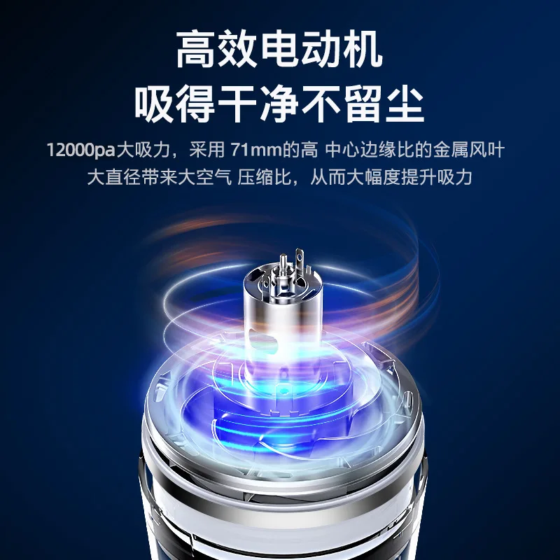 Автомобильный пылесос Беспроводной портативный портативный сверхмощный перезаряжаемый пылесос двойного назначения